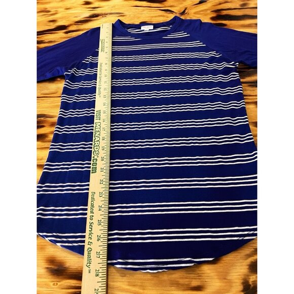 Lularoe Women's Colorful Striped Short Sleeve Pullover T-Shirt Size Small Casual - Picture 4 of 10